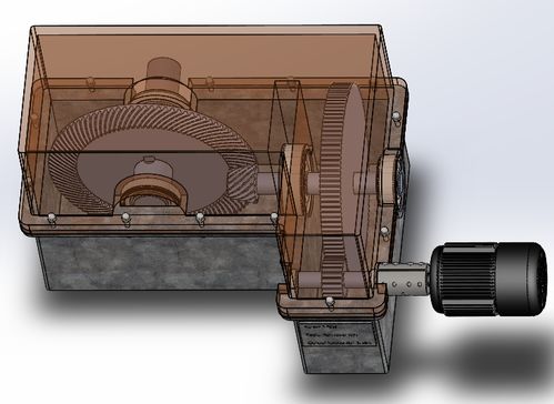 二级圆柱直齿轮与锥齿轮组合减速箱3D图纸资源获取指南