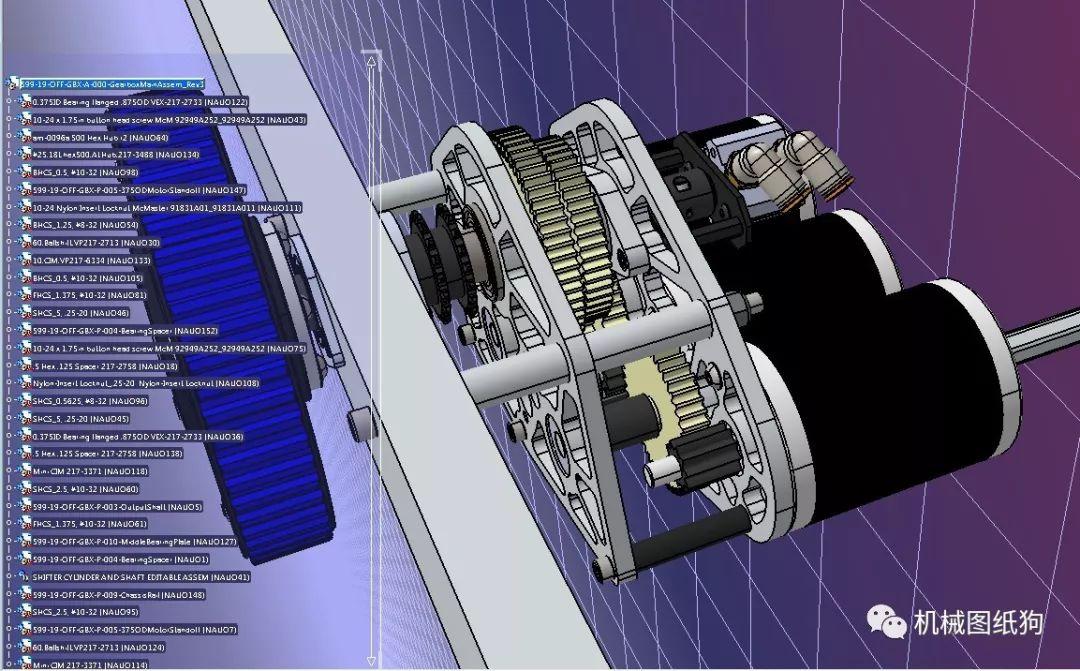 差减变速器技术详解 Neo滚珠变速传动系齿轮箱3D数模图纸与齿轮减分析